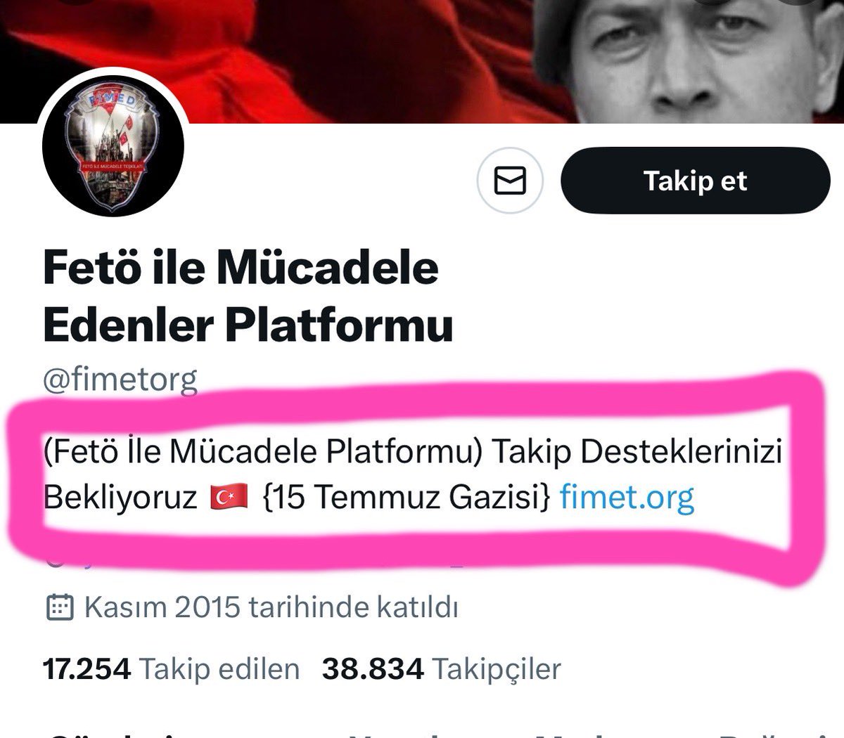 <a href="/syasinakdeniz/">Süleyman Yasin Akdeniz</a> <a href="/AliSarikaya038/">🇹🇷 ALİ SARIKAYA 🇹🇷</a> @fimetorg <a href="/EmniyetGM/">Türk Polis Teşkilatı</a> <a href="/nedimsener2010/">Nedim Şener 🇹🇷</a> <a href="/birincimucahit/">Mücahit Birinci</a> <a href="/burakbekiroglu/">|Burak Bekiroğlu</a> <a href="/ismailsaymaz/">İsmail Saymaz</a> <a href="/seyhanavsar/">Seyhan Avşar</a> <a href="/FetoGercekleri/">FETÖ Gerçekleri</a> <a href="/odatv/">Odatv</a> <a href="/AliYerlikaya/">Ali Yerlikaya</a> <a href="/TC_icisleri/">T.C. İçişleri Bakanlığı</a> <a href="/syasinakdenizz/">Süleyman Yasin Akdeniz</a> 17) Kendine 15 Temmuz gazisi diyen FETÖCÜ <a href="/syasinakdeniz/">Süleyman Yasin Akdeniz</a> HODRİ MEYDAN diyoruz. Darbe gecesi sokakta olduğunu gösteren tek bir resim, attığın tek bir tweet göster. Gösteremezsin çünkü o gece sen FETÖYE çalışıyordun. Hadi bizi yalancı çıkarsana