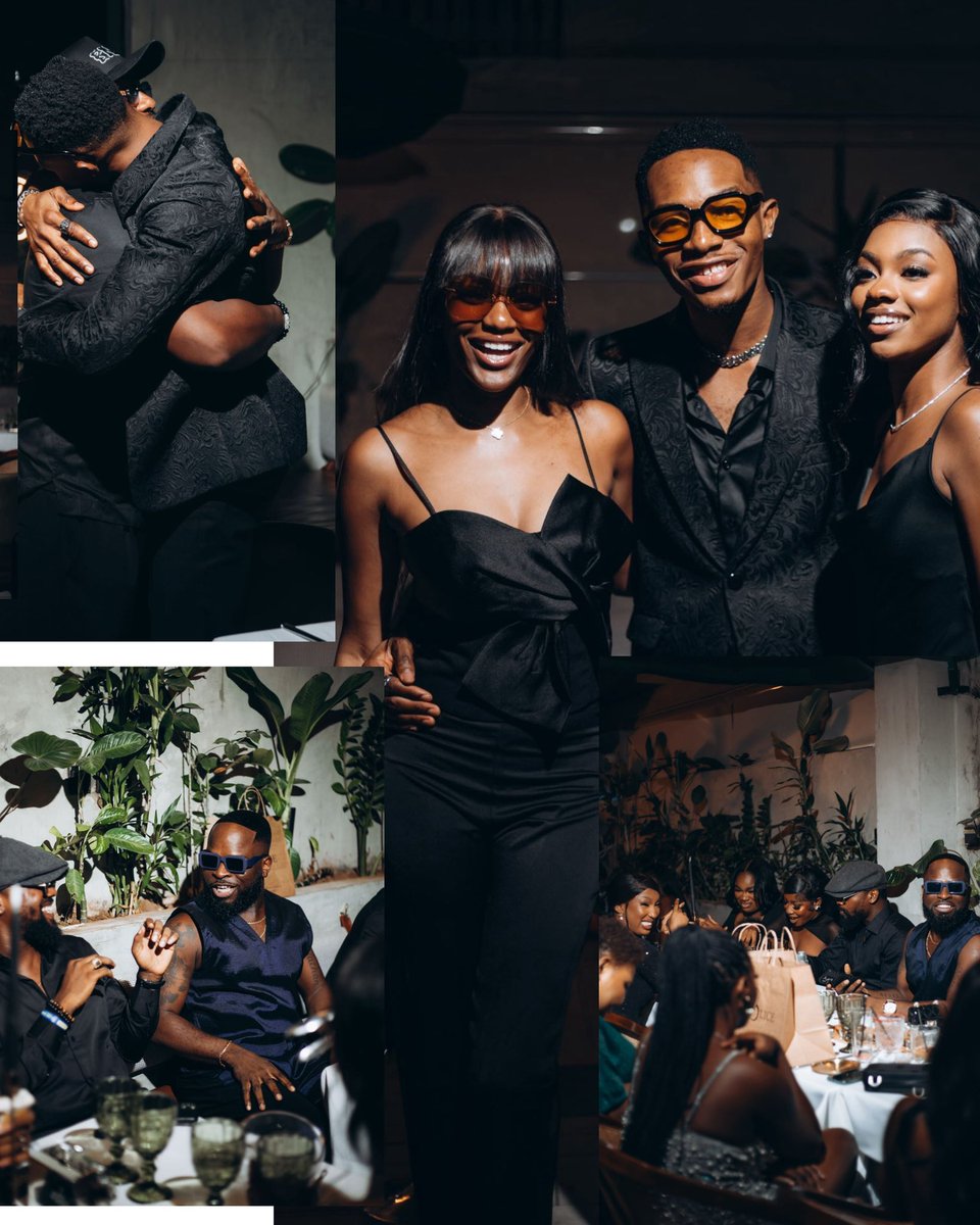 KanagaJnr's tweet photo. Elegante en blanco🥂🖤

Memories captured by: @manlikewalt Genius!🫶🏼

#kanagajnr #elegantinblack #birthdaydinner #episode25 https://t.co/FlgIChOXby