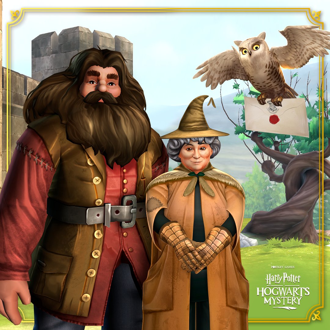 Check your postbox each week and complete special tasks from Hagrid and Professor Sprout! Complete them all for rewards and a free outfit! bit.ly/Play-HPHM