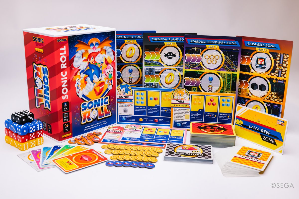 Sonic Roll is online at Target.com! Gotta go fast to get it! 🎲🦔

#SonicRoll #Sonicthehedgehog #Sega #Dicegame #cardgame #familygame #Target #tabletopgames #cooperativegame #kessentertainment #kessent