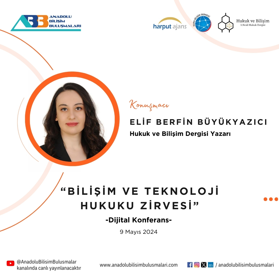 ajansharputt's tweet photo. 📆 9 Mayıs 2024'te Harput Ajansı'nın düzenlediği #bilisimveteknolojihukuku için hazır mısınız? Dijital konferansımız, sektörün önde gelen isimlerini ağırlayacak! Kaçırmayın! #harputajans 🚀 https://t.co/4u1vdbwQH4