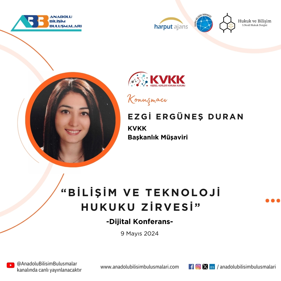 ajansharputt's tweet photo. 📆 9 Mayıs 2024'te Harput Ajansı'nın düzenlediği #bilisimveteknolojihukuku için hazır mısınız? Dijital konferansımız, sektörün önde gelen isimlerini ağırlayacak! Kaçırmayın! #harputajans 🚀 https://t.co/4u1vdbwQH4