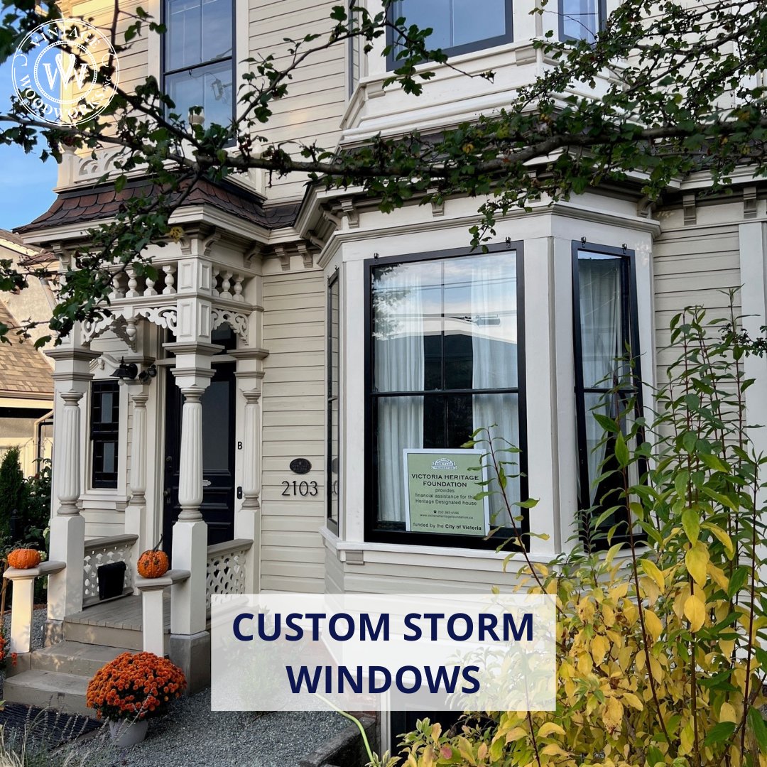 Wood is a natural insulator, and custom wood storm windows can help improve the energy efficiency of your home by providing an additional barrier against heat loss in the winter and heat gain in the summer. #madeincanada