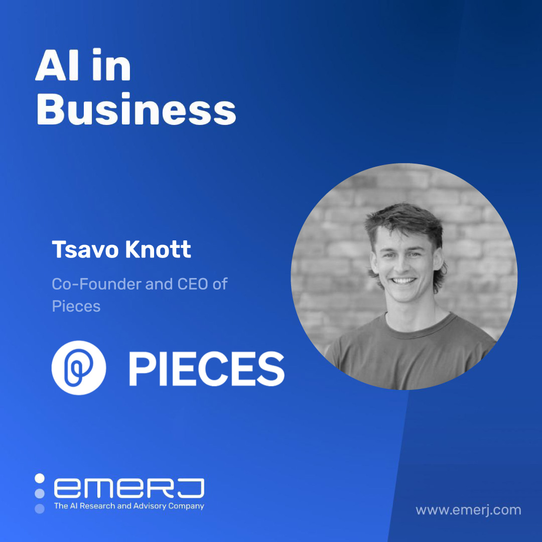 .@getpieces CEO and Co-founder Tsavo Knott joins @Emerj CEO @danfaggella on the ‘#AIinBusiness’ podcast in part 1/2 of a special conversation on the future of software development: emerj.com/artificial-int…