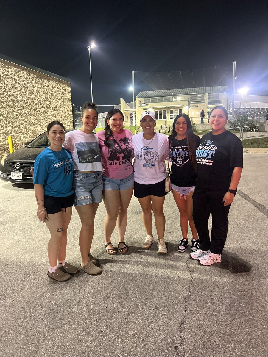 Once a Hawk, Always a Hawk! So proud seeing our Alumni supporting our Hawks! These girls were all a part of our forever first playoff run! Love these girls so much! 🦅