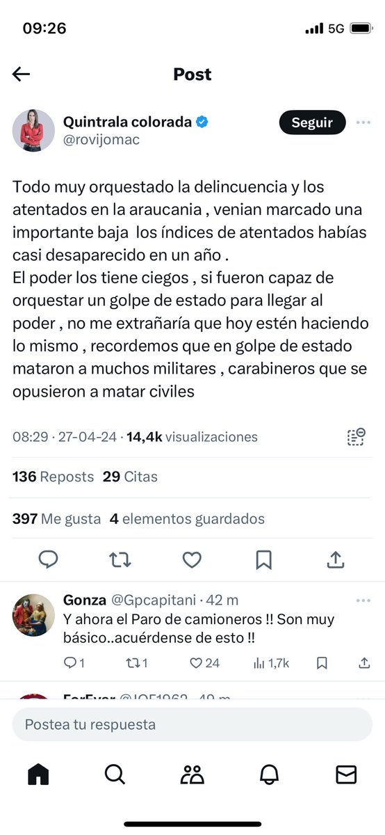Yakumo75's tweet photo. @rovijomac La misma que a penas se levantó usó un acto criminal para acusar a sus adversarios políticos… hey! Que los buitres son los otros (todos iguales) https://t.co/995somQTE8