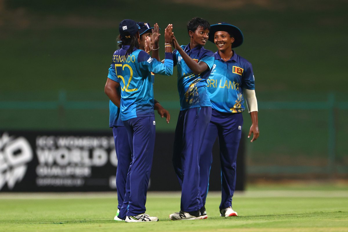 Brilliant bowling performance by our Women in Blue today, dismissing Scotland for just 94 runs! Kavisha Dilhari shines with a stunning fifer (5 wickets)! #SLvSCO #WomensCricket