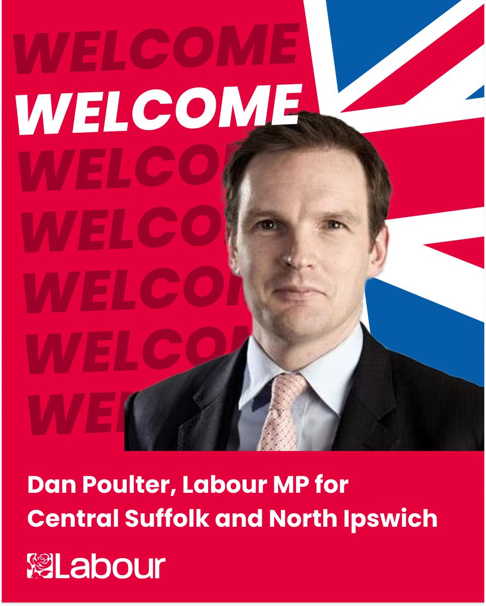 Welcome, Dr Dan Poulter, Labour’s new MP for Central Suffolk and North Ipswich.