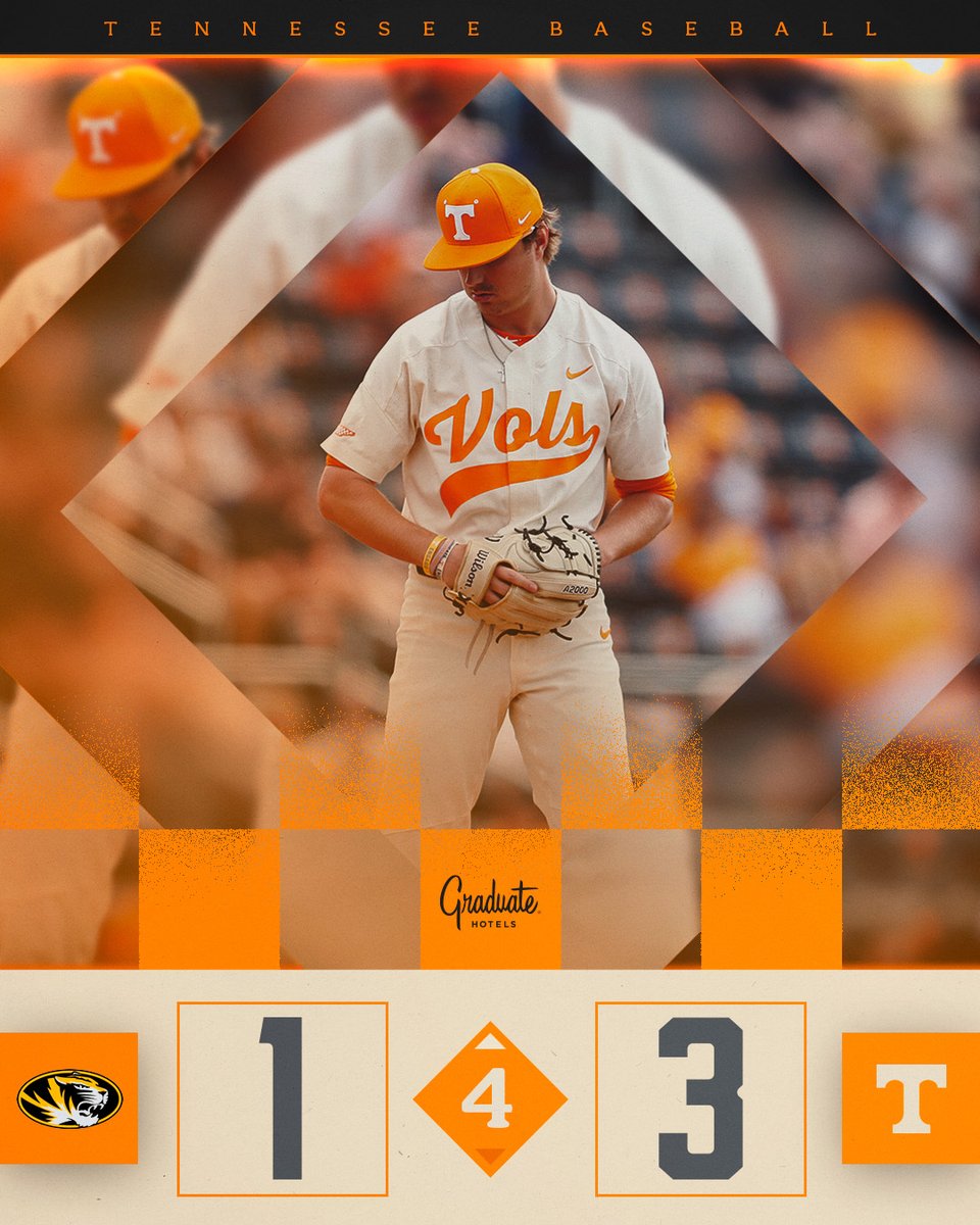 Sechrist and the Vols with a two-run lead as he heads back out to start the fourth inning. #GBO // #OTH // #BeatMizzou