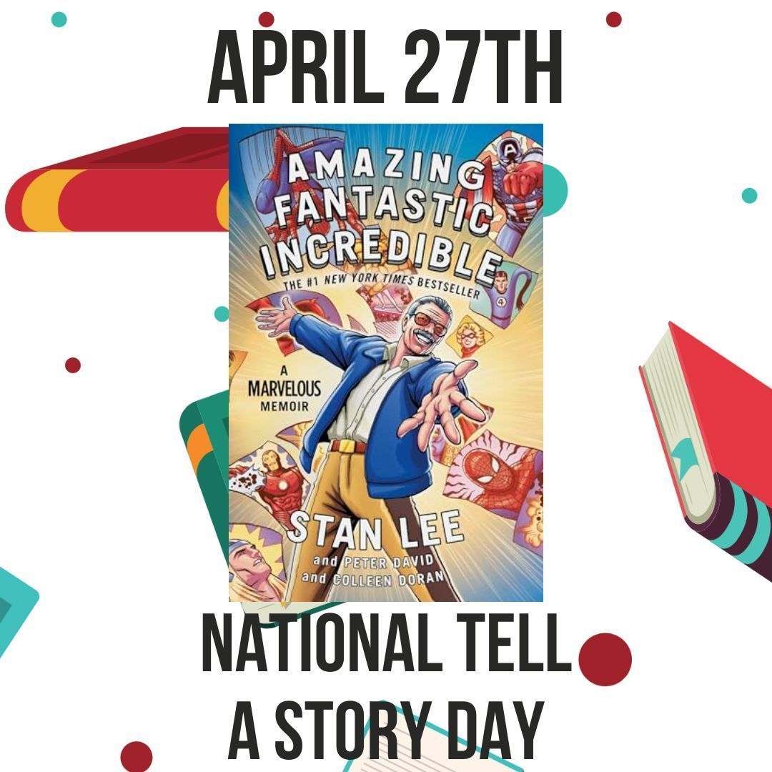WEGOLRC's tweet photo. April 27th is National Tell A Story Day. If you prefer to read a story, the LRC has you covered... stop by and pick up a book today! 📚 https://t.co/eYjX02fT8P