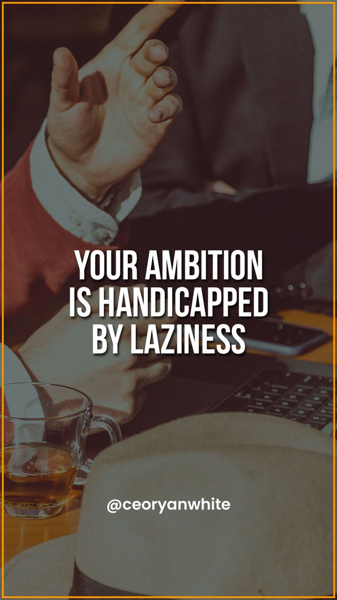 Don't let laziness hold you back from reaching your goals. Keep your ambition burning bright! 🔥 #AmbitionDriven #NoRoomForLaziness #ChaseYourDreams