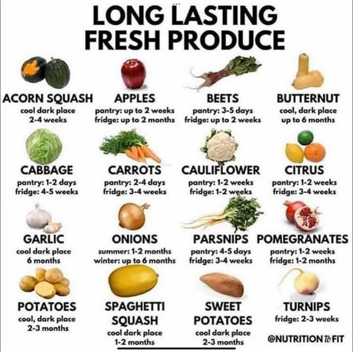 Long lasting vegetables #eatyourveggies #vegan #vegetarian #healthychoices #farmtotable #veganfood #youarewhatyoueat #didyouknow #vegetarianfood #fruitsandvegetables #healthyeating #healthyliving #healthy #healthylifestyle