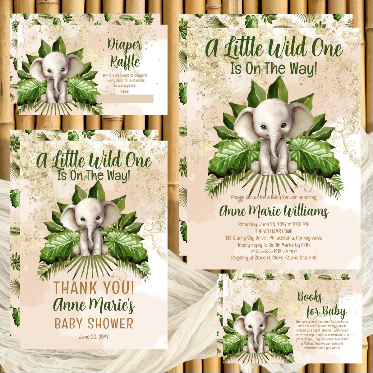 Elephant A Little Wild One Baby Shower | Sprinkle Collection
zazzle.com/collections/11…
#elephant #alittlewildone #babyshower #genderneutral #boybabyshower #girlbabyshower #babysprinkle #invitation #jungle #safari #tropical #diaperraffle #booksforbaby #zazzlemade