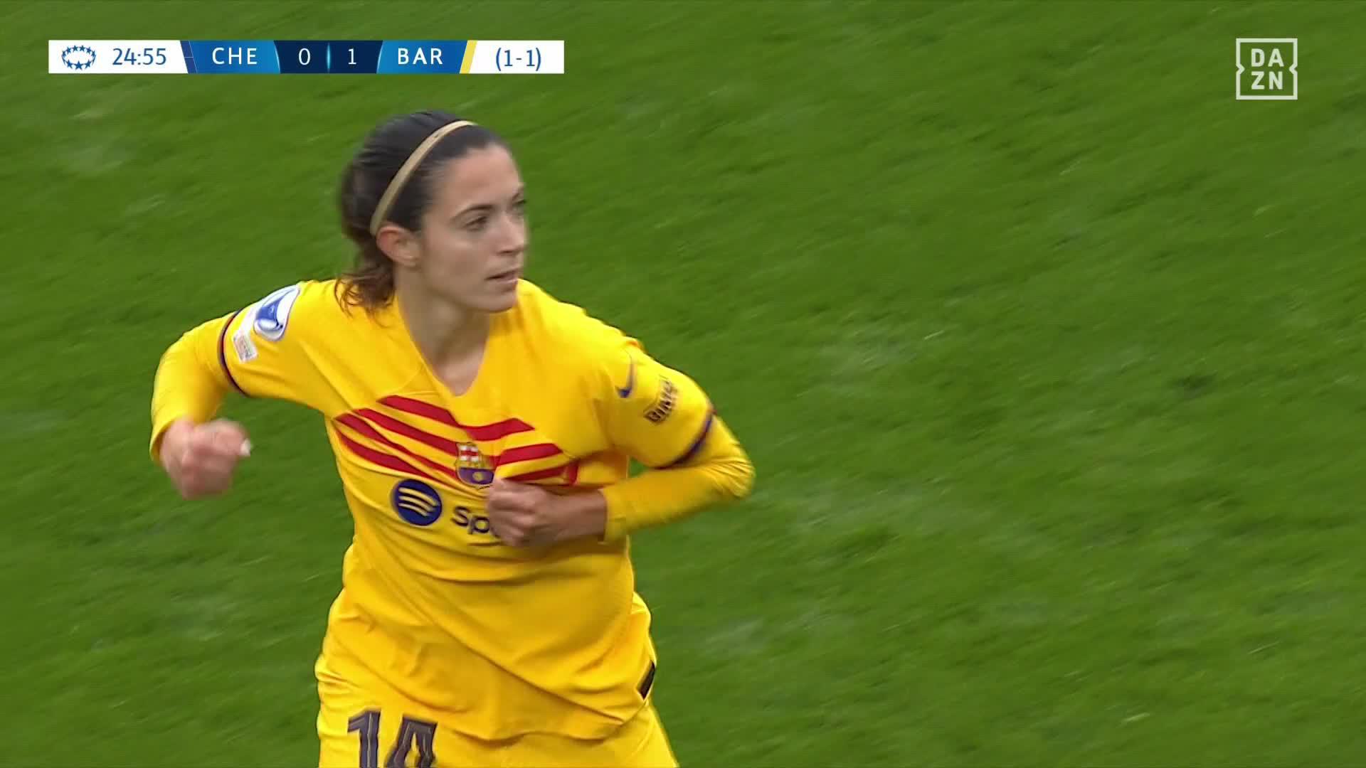 The world's best player, Aitana Bonmatí levels it! 🔥 0-1 (1-1)GAME ON!Chelsea FC Women vs. FC Barcelona, #UWCLonDAZN semi-final leg 2, LIVE and FREE on  now.