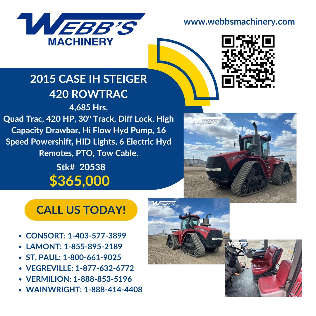 All the #Horsepower you need for #Plant2024

#WebbsMachinery
#Farming
#CaseIH