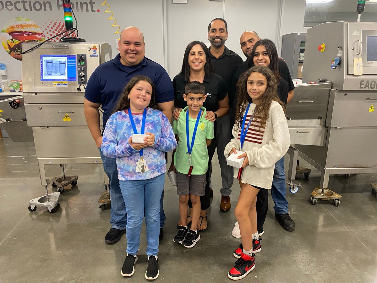 What a great time Eagle had helping to host Take Your Child to Work Day earlier this week. The kids got to see what mom and dad do at work & learn about the importance of x-ray inspection for the food and beverage industries. #foodsafety #workingparents #xrayinspection