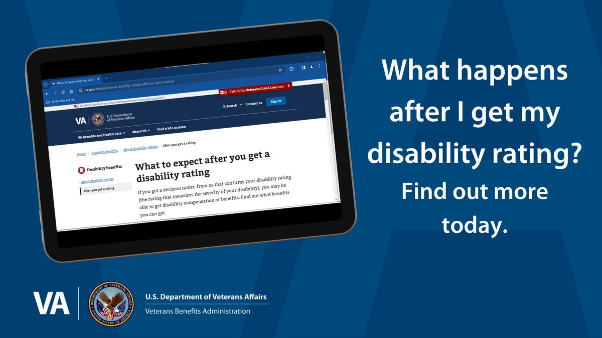 Did you get a decision notice from us that shows at least a 10% disability rating? If so, you should get your first payment within 15 days. Learn more: va.gov/disability/abo…