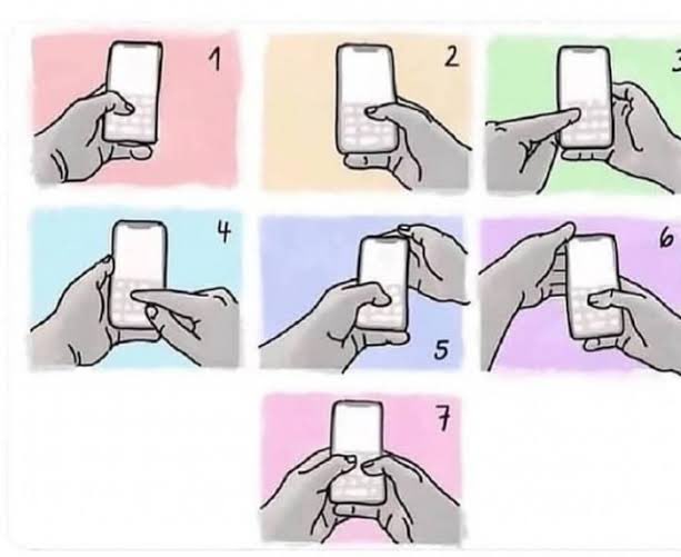 How are you holding your phone right now?