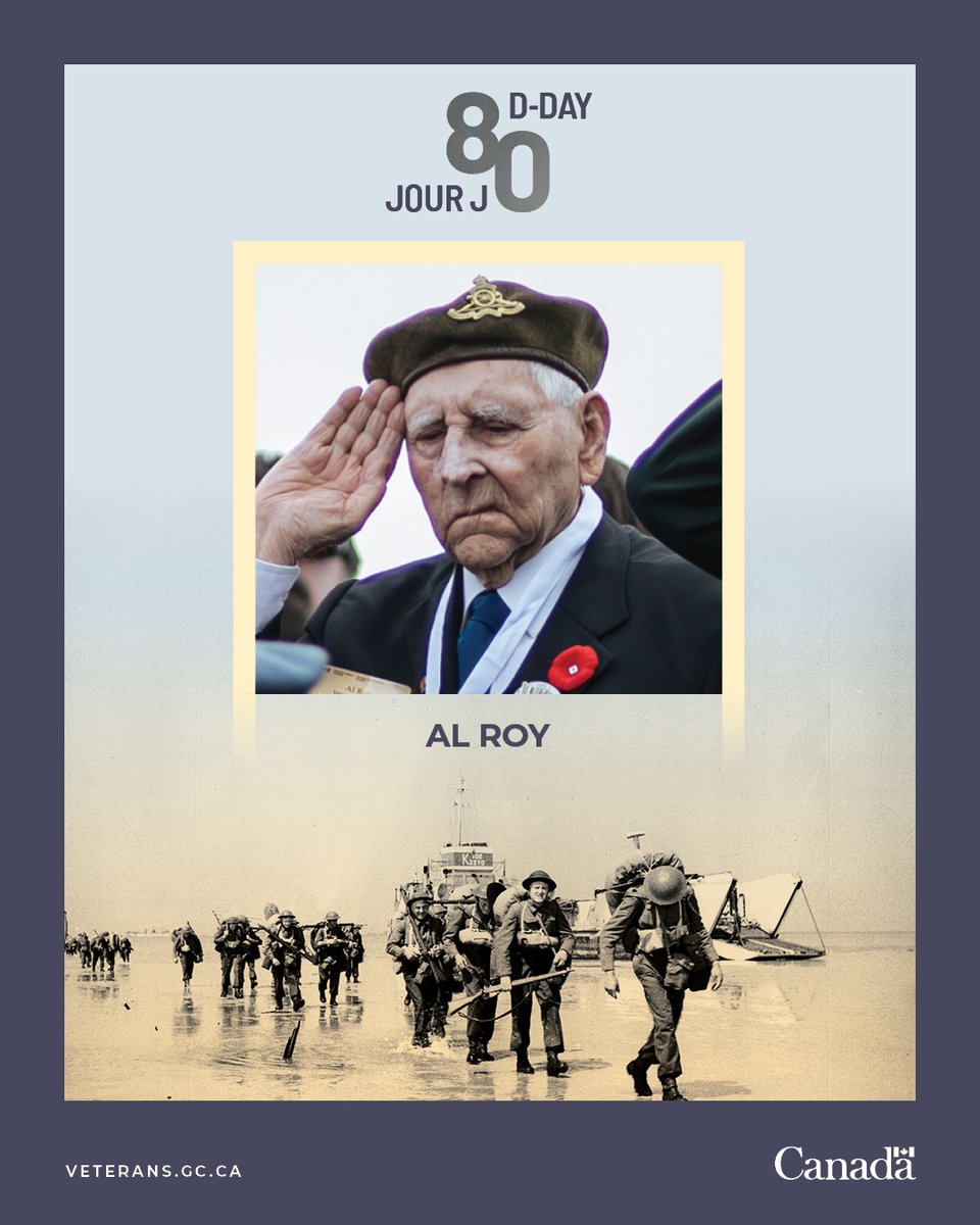 We are 40 days to D-Day. Tens of thousands of Canadians took part in the Normandy Campaign in 1944. Al Roy was one of them. Learn more about the road to #DDay80: ow.ly/k4fW50Rppcf #CanadaRemembers