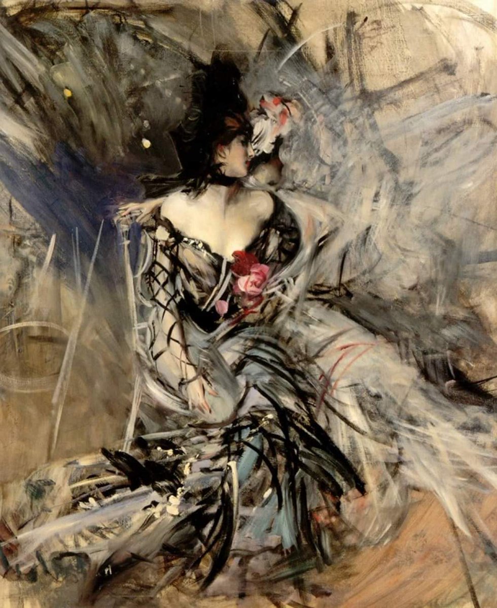 Giovanni Boldini. La danseuse espagnole du Moulin Rouge 1905. Paris