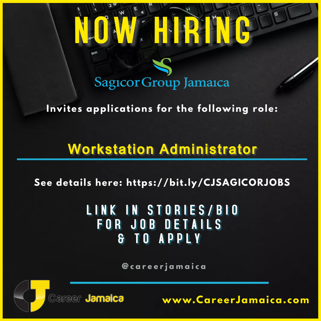 #Sagicor is recruiting a Workstation Administrator to provide direct and indirect technical support to end users in facilitating the proper installation, configuration, maintenance and troubleshooting of equipment. 
Apply online today ⇨ bit.ly/49TrTAP