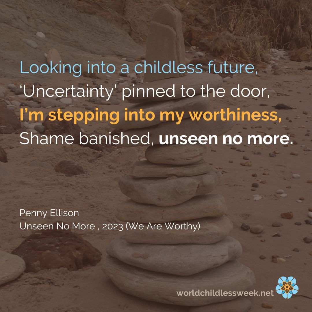 You can read Penny's poem in full at: buff.ly/3U6YTj3 #childless #poetrycommunity #childlessnotbychoice #strongwomeninspire #childlessafterivf #childlessbycircumstance #ageingwithoutchildren