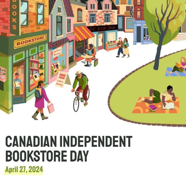 It’s Canadian #IndieBookstoreDay! Show some love for indies across the country — visit your local bookstore! 

#CIBD2024 #IndieBookstoreDay #ShopLocal #IndieBookstores #BookLovers