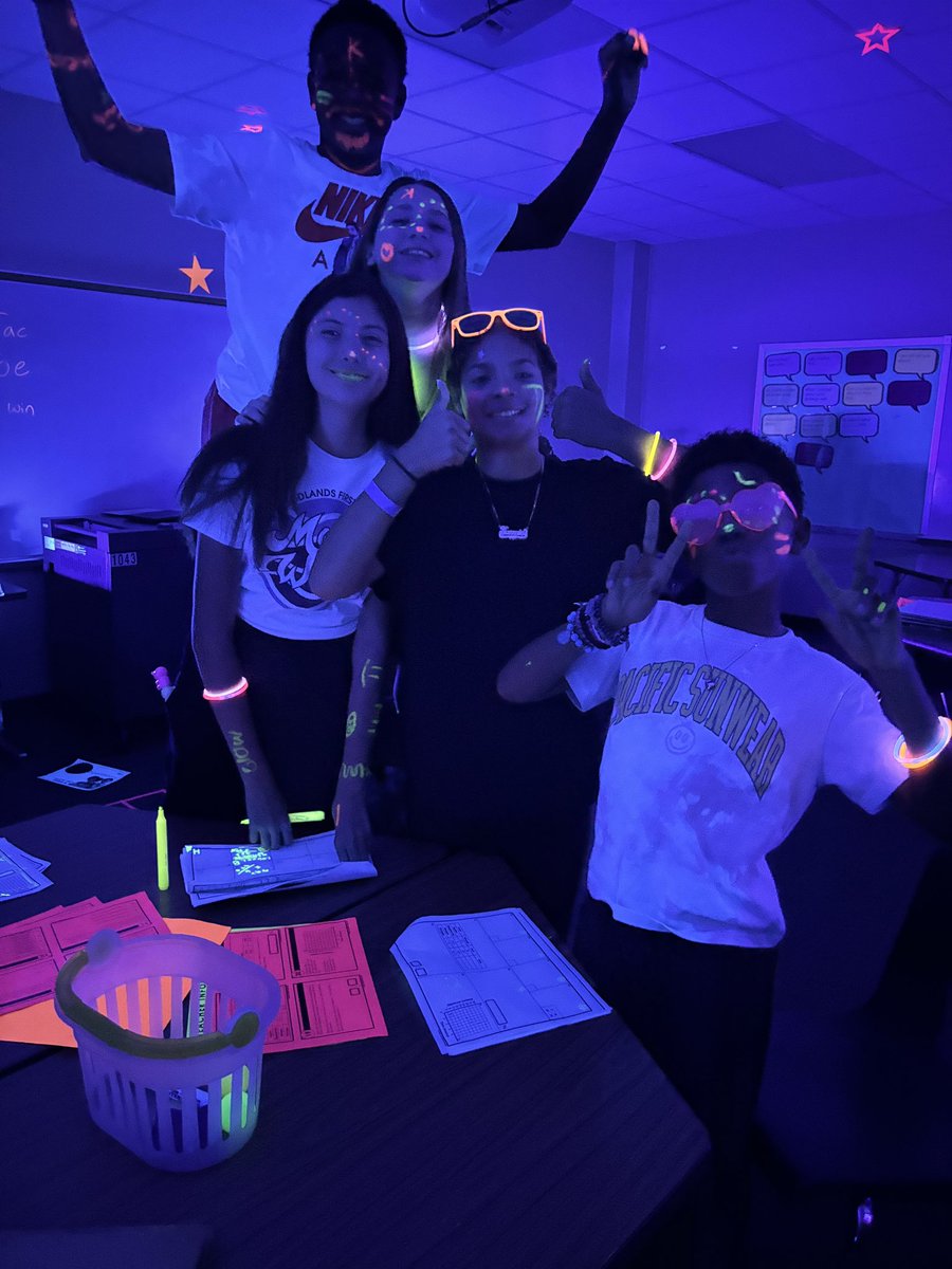 ⭐️Glow room STAAR review was a huge success in our 6th grade math classes. ⭐️