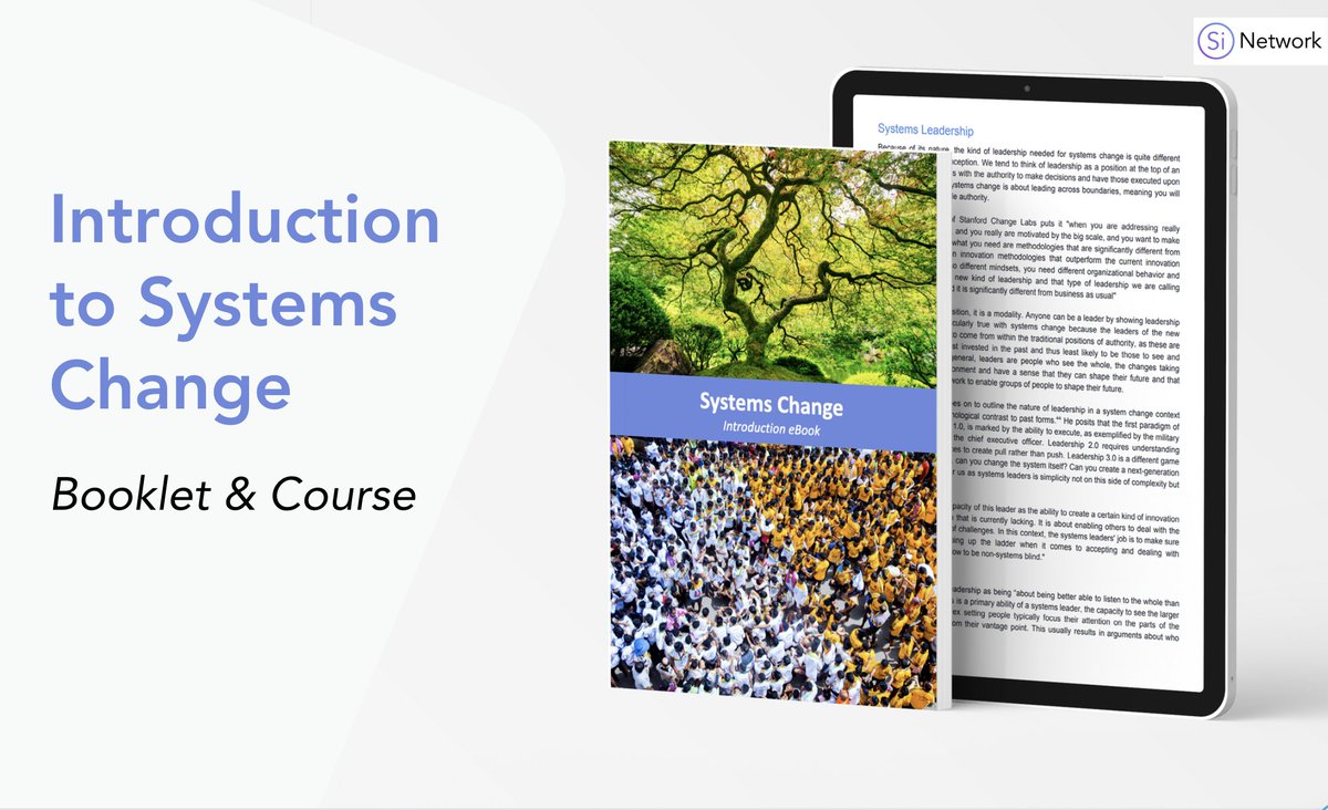 A starter guide to systems change, this booklet and video course will help you grasp the basic concepts and methods. You can find the guide here: t.ly/Vka64 Video course here: t.ly/qMmPw