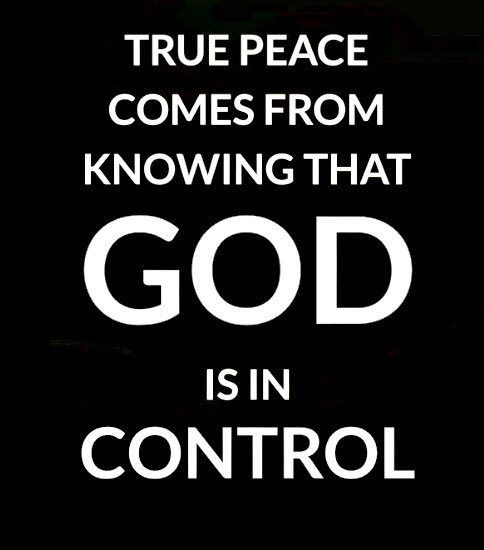 G’morning. Know Jesus? Know peace. No Jesus? No peace!✝️🙌✝️