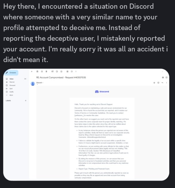 ⚠️⚠️ Guys if you're friends with me in discord and if i send you a dm like this. please don't fall to it, it's a scam. My old discord account got h4ck3d, so just report it guys!!