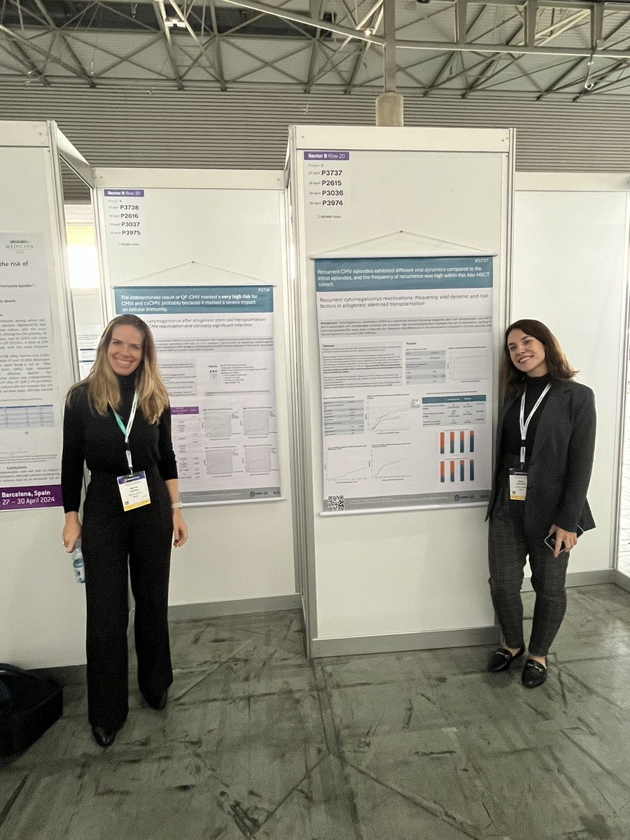 If you are attending  #ECCMID2024 and interested in CMV in Allo HSCT check our posters ! P3737 and P3738