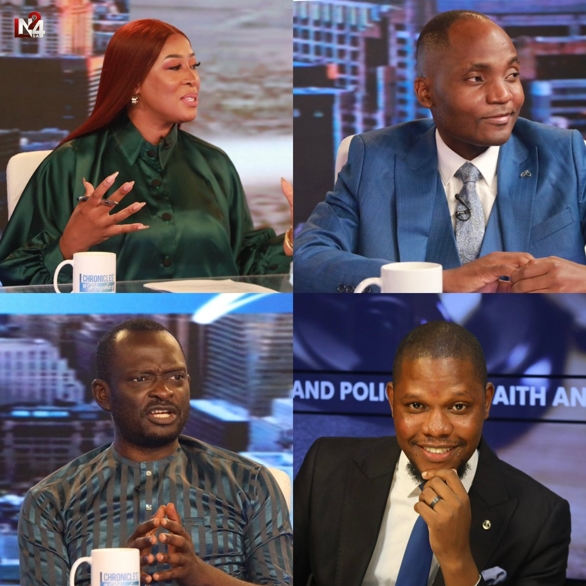 Join Yvonne Katsande, Progress Palmsprings, Michael Enudi and Hillary Panashe TONIGHT on Chronicles of Prophecy at 7PM GMT+2.

The team will be analysing world’s current events and exposing the agenda of the deep state for the world. 

ln24sa.com