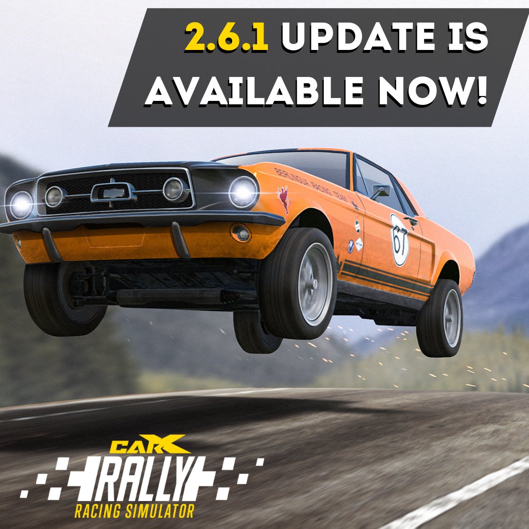 What's up drivers!💥 🔥CarX Rally 2.6.1 update is already available! ✅What's new: - Fixed bug with camera appearing on the roof - Fixed bug with loading winter tracks - Fixed bug in selecting navigation in tutorial - Improved collision physics with roadside objects -…