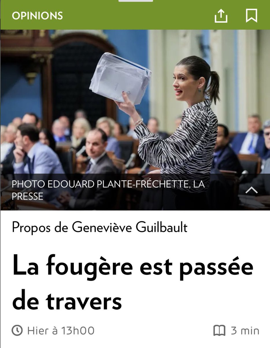 Patrickdery's tweet photo. « Selon sa logique, une solution individuelle – l’auto solo – devrait être financée collectivement alors qu’une solution responsable devrait être financée par ses usagers.»

Un élève de secondaire 4 explique le transport en commun à la ministre des Routes.
https://t.co/s02yGiePdE https://t.co/s9Hx9jVuCG