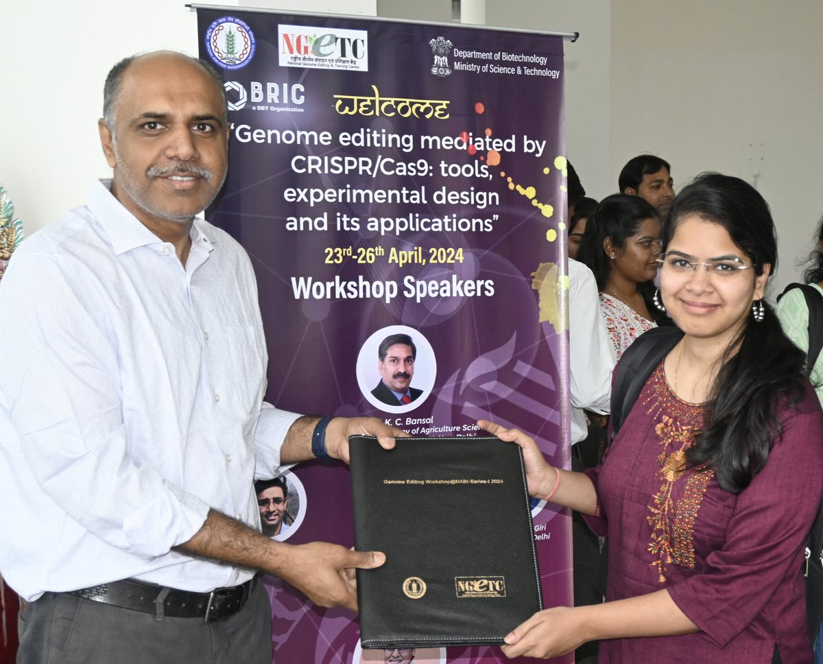 PrajnaDas29's tweet photo. Just wrapped up an insightful workshop on genome editing with CRISPR-Cas9 tools at NABI Mohali, Punjab. Explored experimental design and its real-world applications. Feeling inspired by the potential of genetic engineering! #NABI INDIA, #DBT NABI https://t.co/szWsG6KrSu