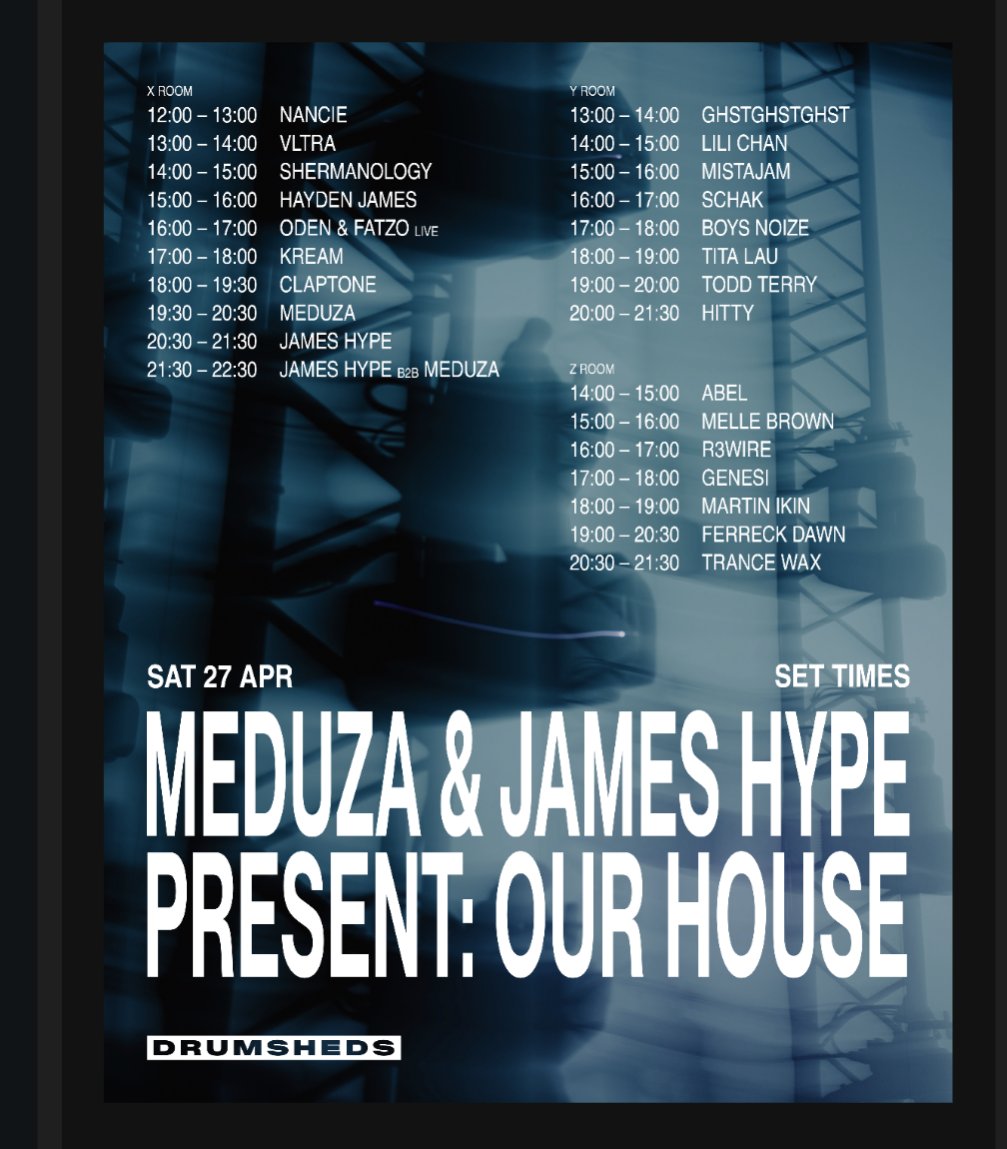 First proper event of the year for me, looking forward to seeing <a href="/Claptone_/">Claptone</a> again and then <a href="/JamesHYPE/">James Hype</a> &amp; Medusa b2b!  Epic supporting lineup to boot.