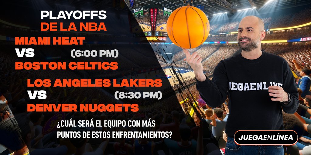 JuegaEnLinea's tweet image. #SorteoNBA

¿Qué equipo anotará más puntos?

#Heat 🆚 #Celtics
#Lakers 🆚 #Nuggets

🇺🇸🏀Condiciones🇺🇸🏀

Dar RT➕MeGusta
✅Comentar su pronostico y usuario activo
1⃣ comentario por usuario
1⃣0⃣0⃣💲 a repartir entre 5 ganadores
⏱️ Válido hasta: 6:00 PM

#NBAPlayoffs #NBA #apuestas