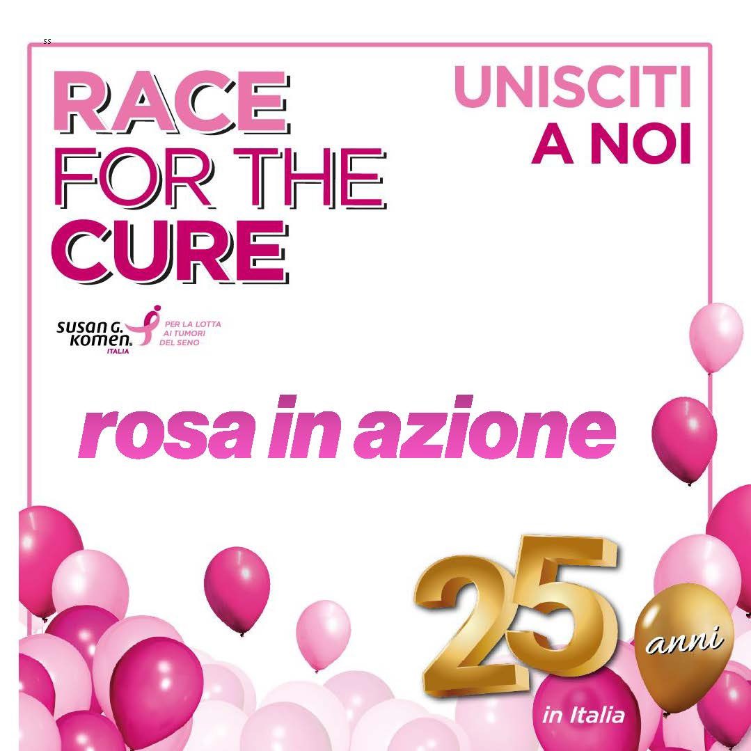 Si avvicina il *25mo anniversario* della *Race For The Cure* ,la più grande manifestazione per la lotta ai tumori del seno in Italia e nel mondo. iscriviti: raceforthecure.it/race/iscrizion…. Ci ritroveremo con la squadra "Rosa in Azione" domenica 12 maggio alle 9:30 in via dei Cerchi 55.