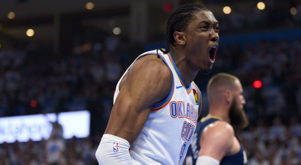 Best Bet for Thunder vs. Pelicans!

Jalen Williams OVER 19.5 Points

JDub enters Game 3 having scored 19 and 21 Points this series. Last game, we see Chet &amp; SGA score 59 Points combined. I expect more focus on them. Great usage for JDub. OVER in 86% of games with 15+ FGAs.