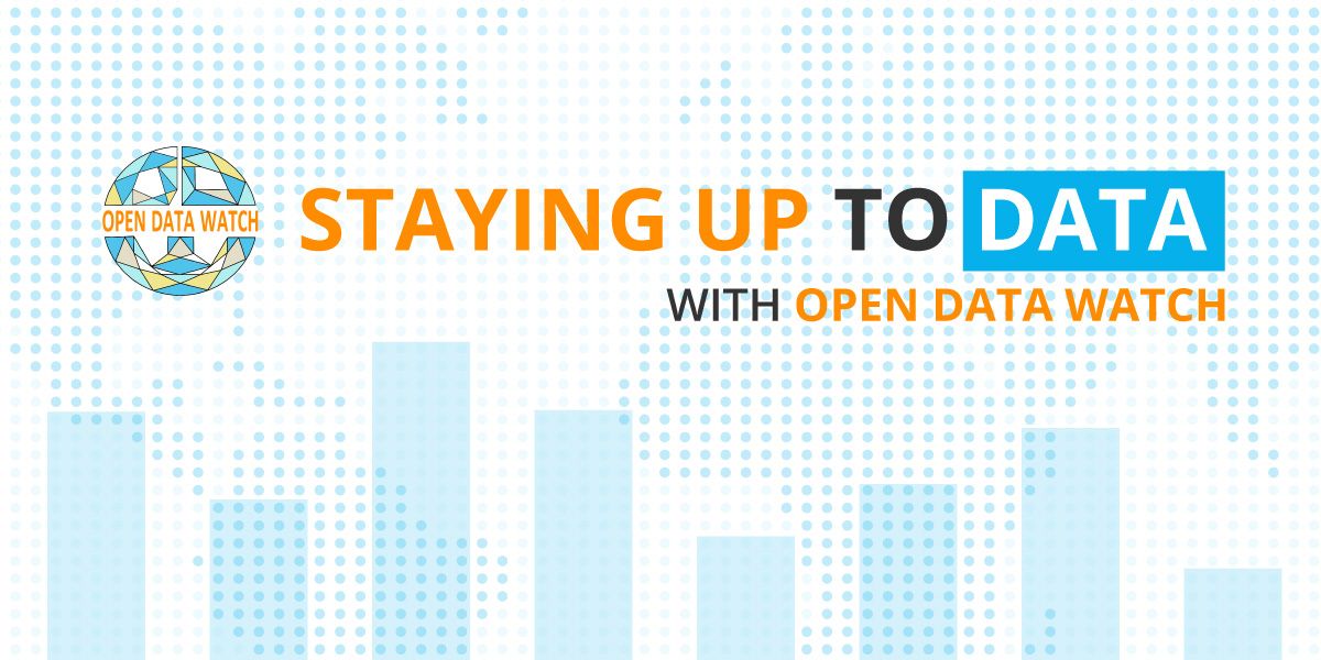 Stay up to date with the development data community and our most recent projects by subscribing to our monthly newsletter “Staying up to Data”. Don’t miss our next edition, which is out in a few days: buff.ly/3lMsxJr