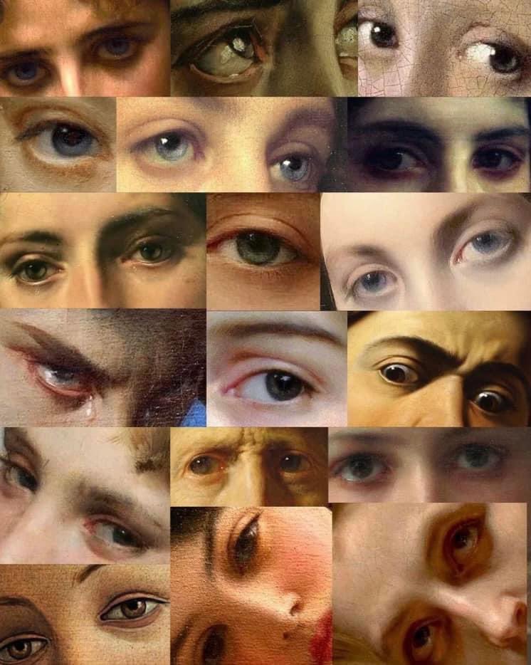 #arte ' Occhi famosi in pittura ' #eyes 🧡