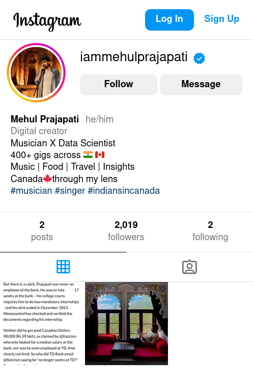 Follow and support Mehul Prajapati's Instagram. He needs to gain at least 10,000 followers, so he can defeat the liars that tried to ruin his life. 🇮🇳🔥✨