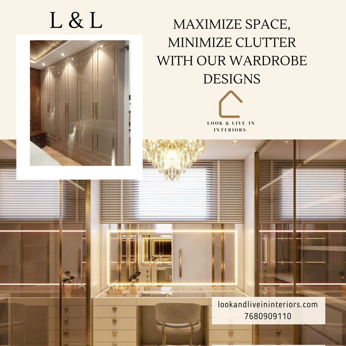 Our innovative wardrobe designs maximize every inch of space, helping you stay organized #interiores #italiandesign #interiordesign #interiorstyling #interiorstyling #homeinterior #homeinteriors #homedecor #homedesign #hyderabadinteriorsdesigners #interiordesignershyderabad