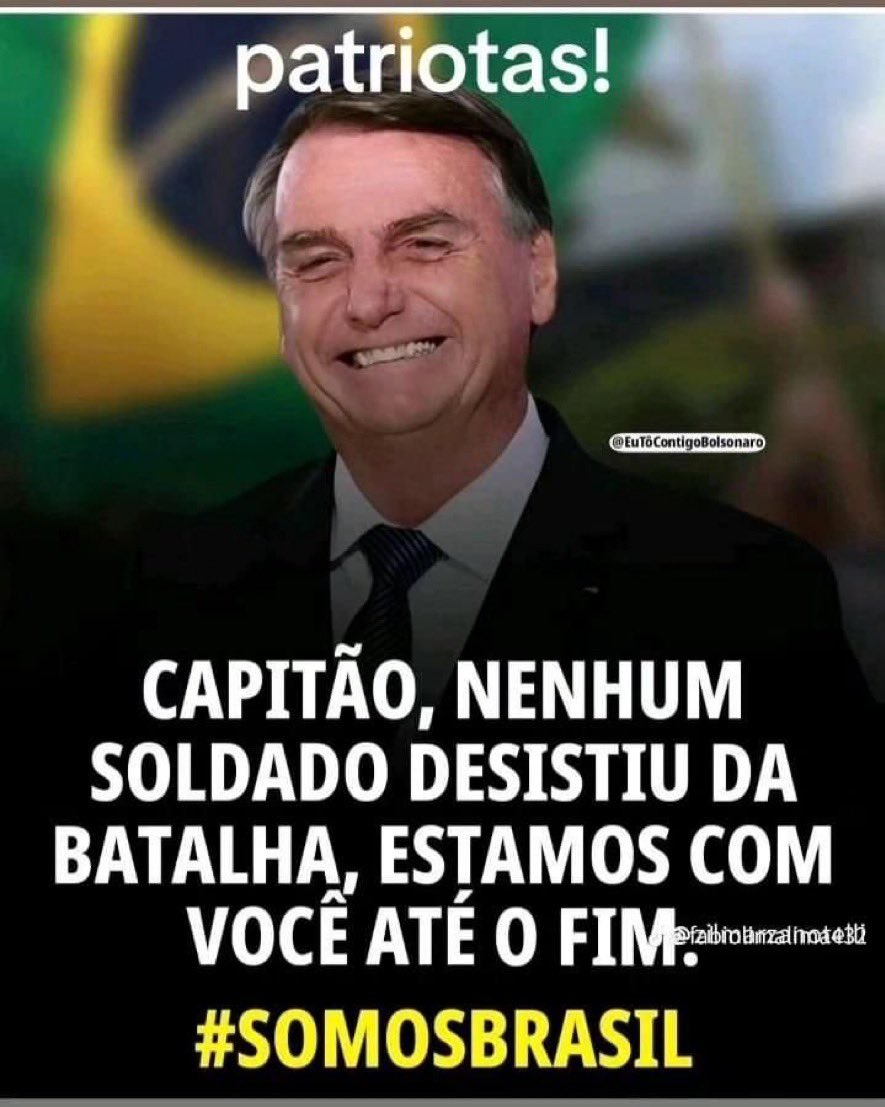 🇧🇷#SOMOSBRASIL 3 Val: 29/04/24🍰 @vanice_a @vivahoje99 @Marbenje @IzzaPerola @JOSESANTOS19633 @EmirLarangeiraJ @barbosaR_432 @RicardoMammoth @paulodaieq @FACANACAV31RA @Natanae68425140 @Bernilton @LucenaAmarildo @pssantos38 @Direita_83 @MF_22B @ArievlisNosliw