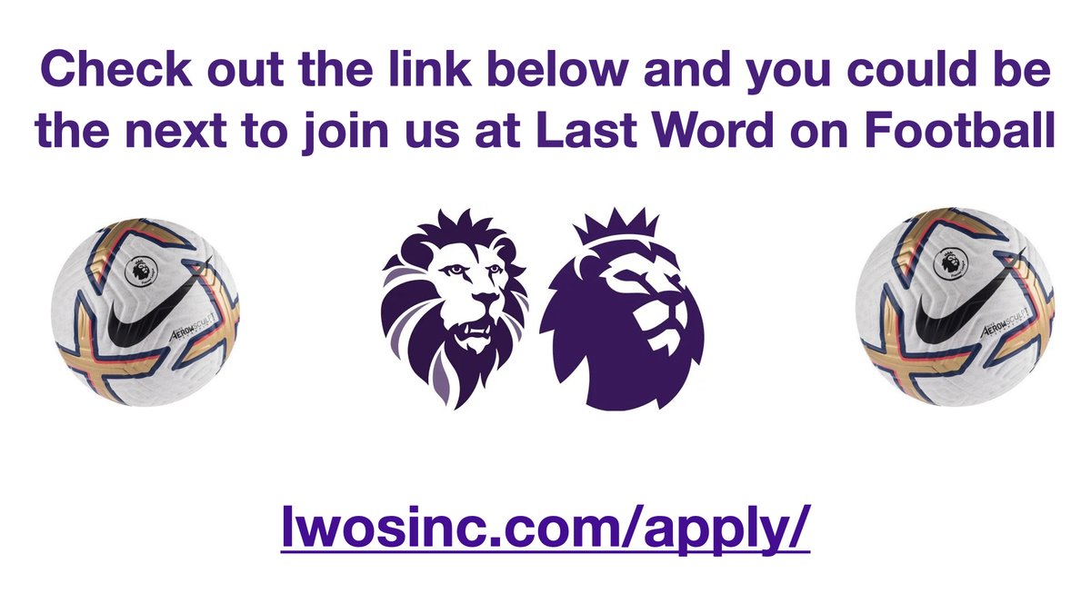 We are recruiting new writers Write about the club you love Potential to earn Check out the link and slides below for more info lwosinc.com/apply/ #EPL #WHULIV #FULCRY #MUNBUR #WOLLUT #EVEBRE #AVLCHE #newSUFC