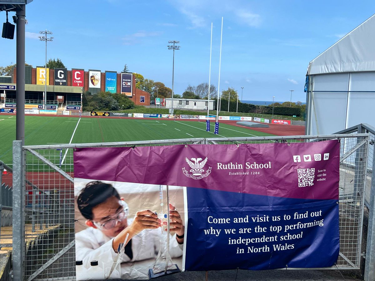 RuthinSchool's tweet photo. We're match ready at Eirias Park and proud to sponsor RGC as they take on Pontypool Rugby today! Go RGC! #RGCvsPontypool #Rugby #MatchDay #RuthinSchoolI https://t.co/CvweQsocyz