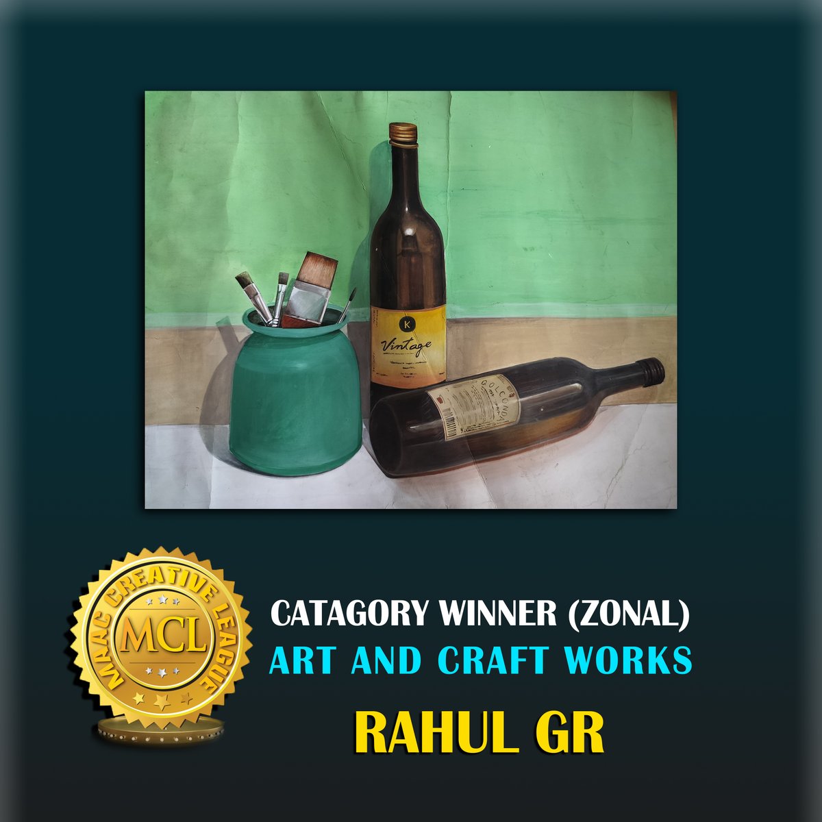 🎉🏆🎊 We're happy to announce the category winners (zonal) of MCL 9.0 in the Category Art and Craft Works
#MCL9.0 #MAACCreativeLeague   #MAACIndia #MAACIndiaOfficial #MAACYelahanka #yelahankaoldtown #yelahankanewtown #Yelahanka #yelahankadiaries #bengalurudiaries #Bengaluru