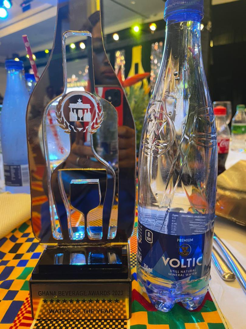 Last night, the Coca-Cola system bagged two awards at the Ghana Beverage Awards 2023.

1. CSR Beverage Company of Year in recognition of our sustainability efforts ♻️🌍

2. <a href="/VolticMineral/">Voltic Mineral Water</a> claimed Product of Year, showcasing the brand’s high-quality and performance 💧🥇