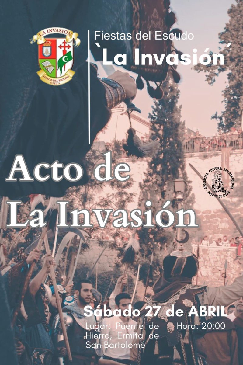 CiezaEnTuMano's tweet image. 😍 Primer plato fuerte de las #FiestasdelEscudo2024 

Hoy llega el acto de #LaInvasión al Puente de Hierro, donde los cristianos defenderán su ciudad.

No te lo puedes perder...

 #Abarán #Cieza #ValledeRicote